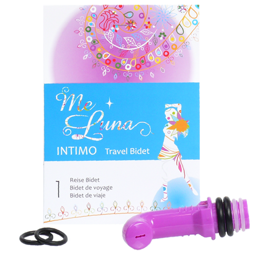 INTIMO is the small discreet intimate shower when you're on the go. Compatible with almost every beverage bottle.