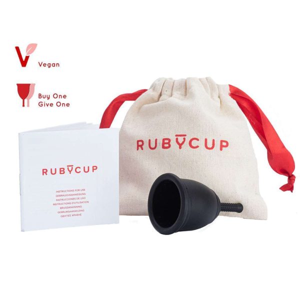 Rubycup black menstrual cup