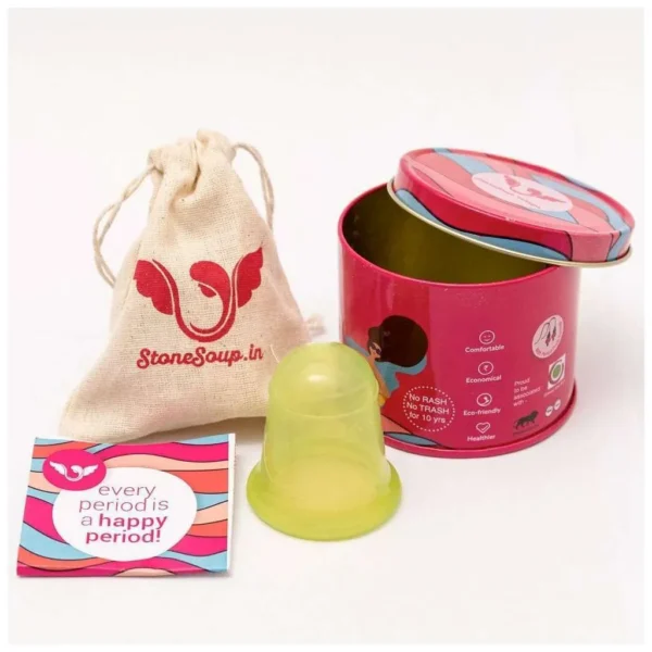 stonesoup menstrual cup soft packaging