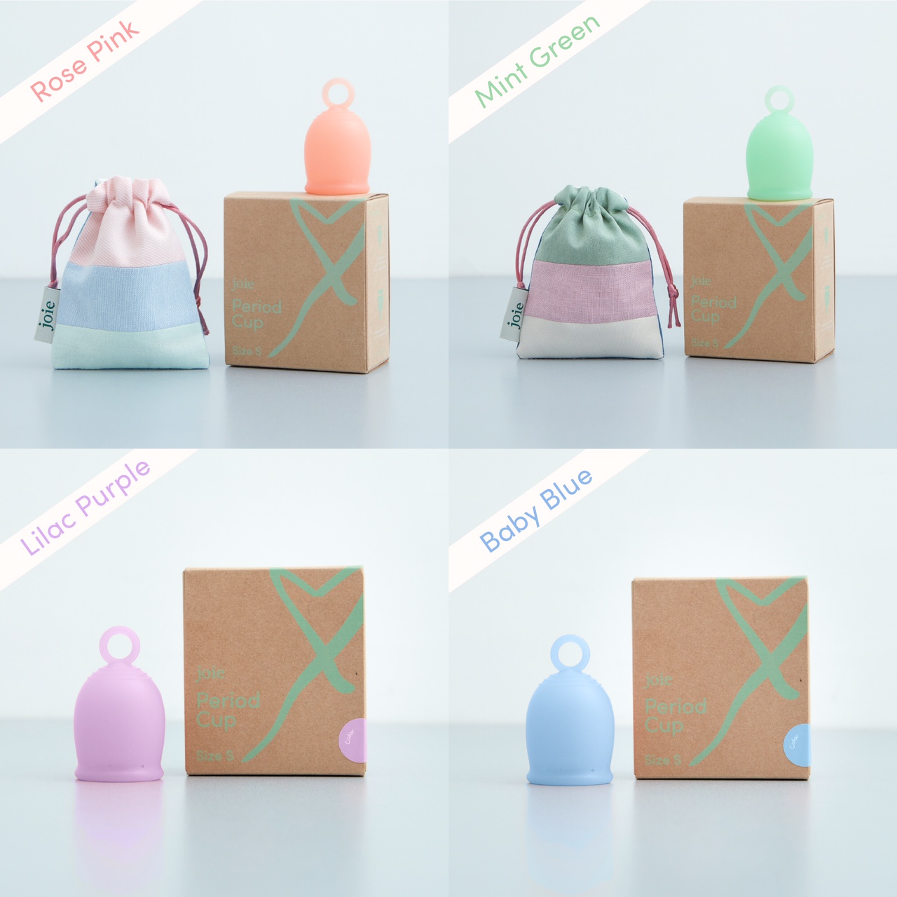 JOIE menstrual cup all colors
