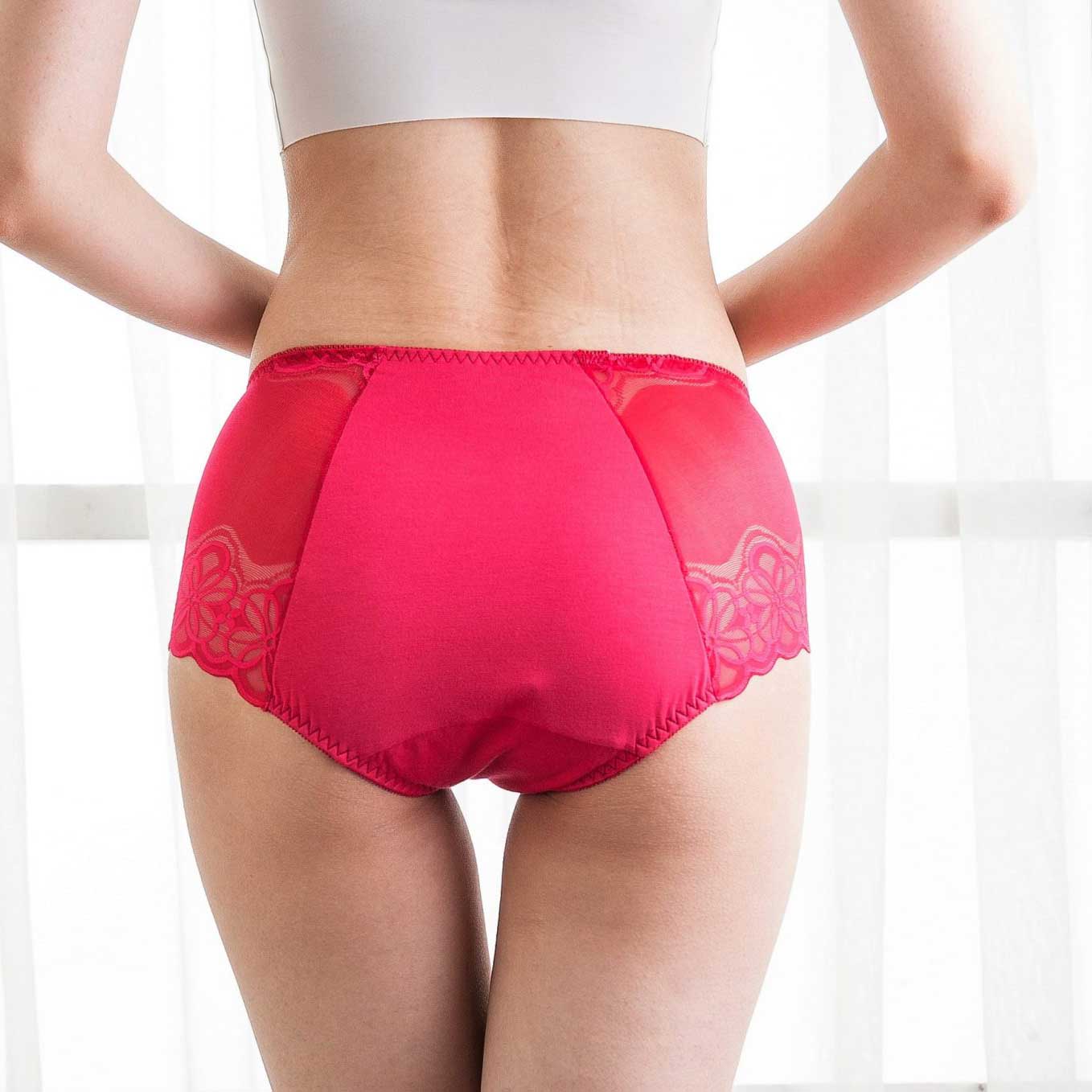 Period Panty – High Waist Extra Strong in red – shop online